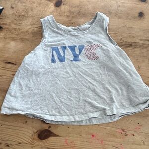 Gap kids Gray NYC Kids Tank Top